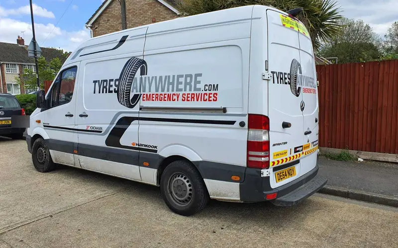A Tyres Anywhere mobile tyre fitting van