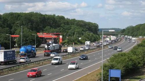 Motorway traffic on the M25