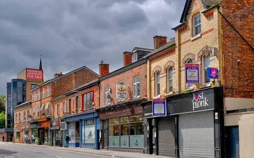 Town centre street in Altrincham