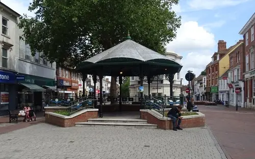 Bandstand on High Street in Ashford