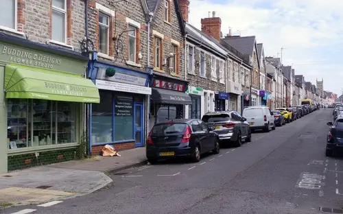 High Street in Barry