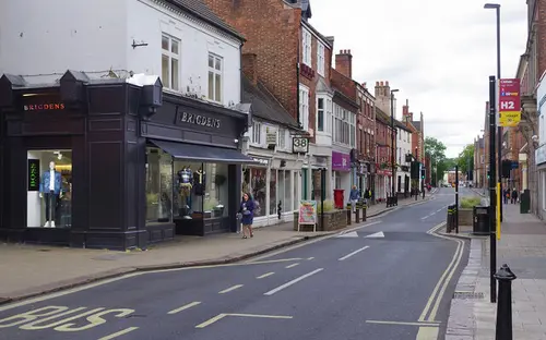 High Street in Burton upon Trent