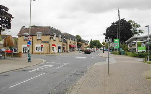 Town centre roundabout in Carterton