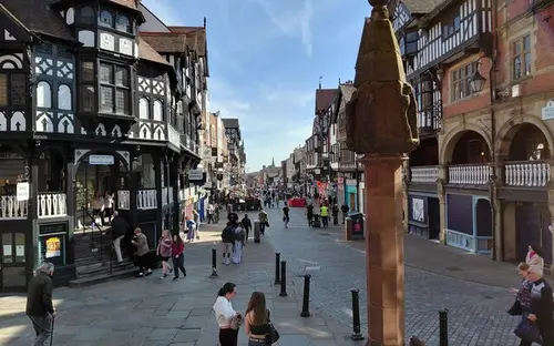 The Cross and Eastgate Street in Chester