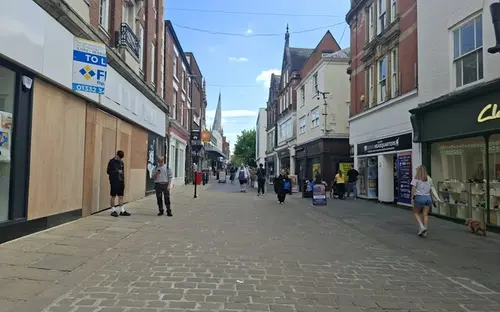 High Street in Chesterfield