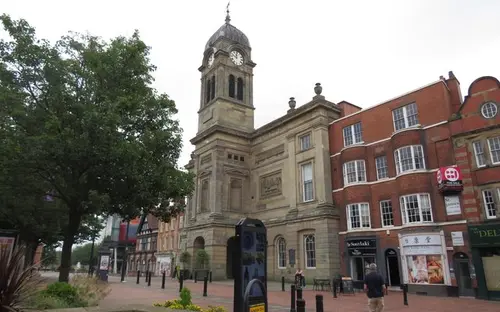 Market Place and Guildhall in Derby