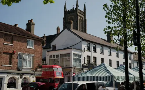 Market stalls in East Grinstead