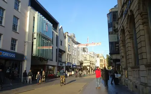 High Street in Exeter