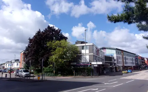 Main road through Farnborough