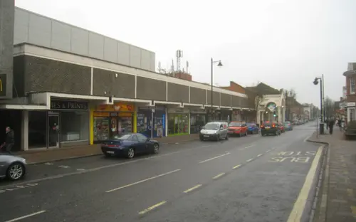 Fleet Road in Fleet town centre