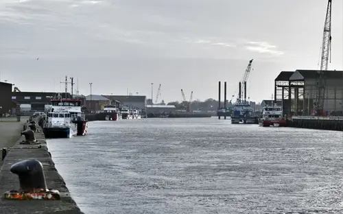 River Yare quayside in Great Yarmouth