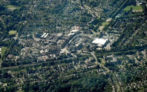 Letchworth Garden City from the air