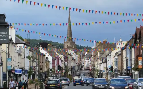Monnow Street in Monmouth