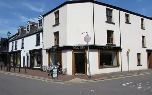 Street corner in Neath town centre