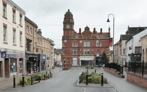 High Street in Newtown