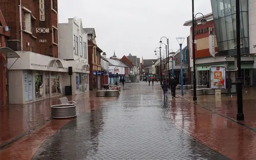 Town centre in Nuneaton