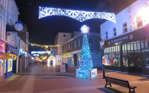Poole High Street at Christmas