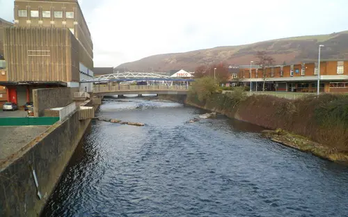 The River Afan in Port Talbot