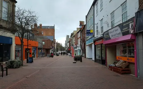 High Street in Rugby