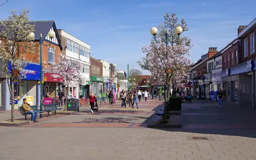 High Street in Scunthorpe