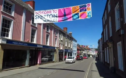 High Street in Shepton Mallet