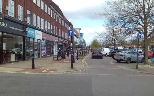 Stratford Road shops in Shirley