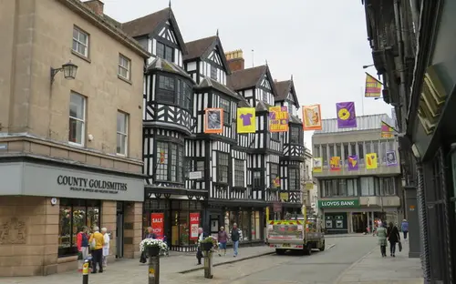 High Street in Shrewsbury