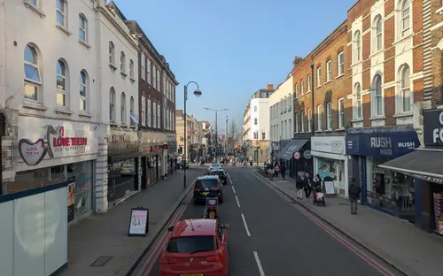 High Street in Sutton