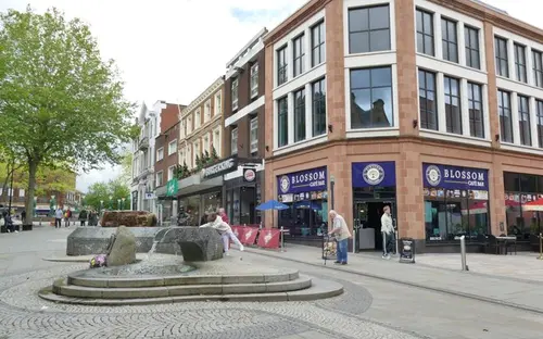 Town centre in Warrington