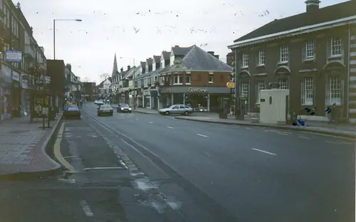 High Street in Weybridge